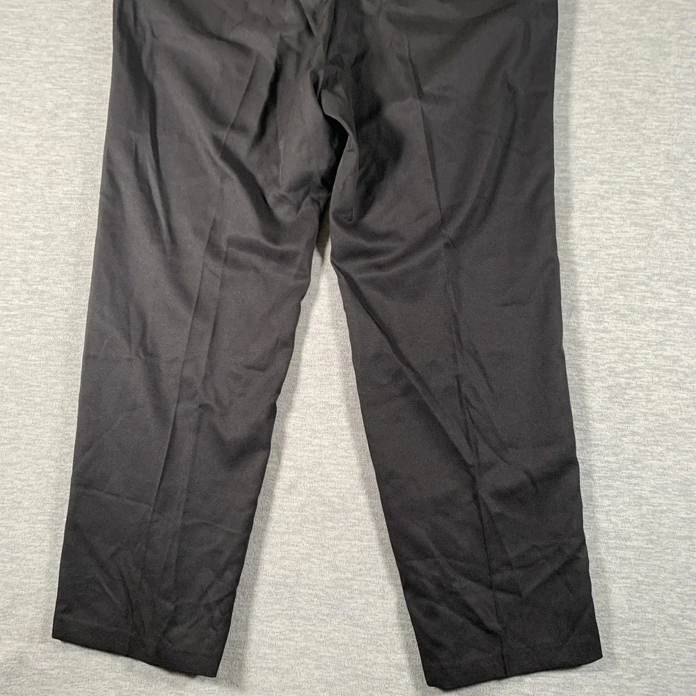 Haggar Dress Pants Mens 38x30 Black Classic Fit Gabardine Work Business